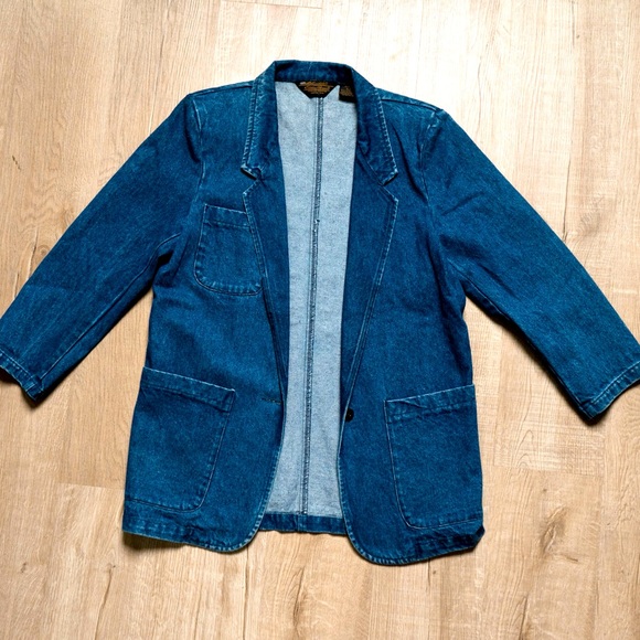 Eddie Bauer Jackets & Blazers - EDDIE BAUER SMALL DENIM BLAZER